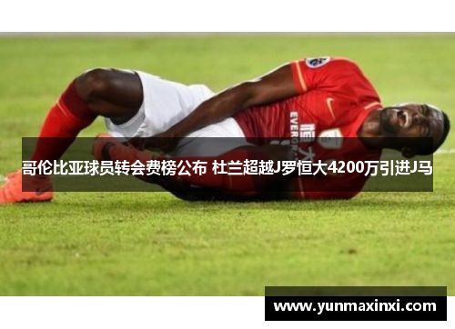 哥伦比亚球员转会费榜公布 杜兰超越J罗恒大4200万引进J马